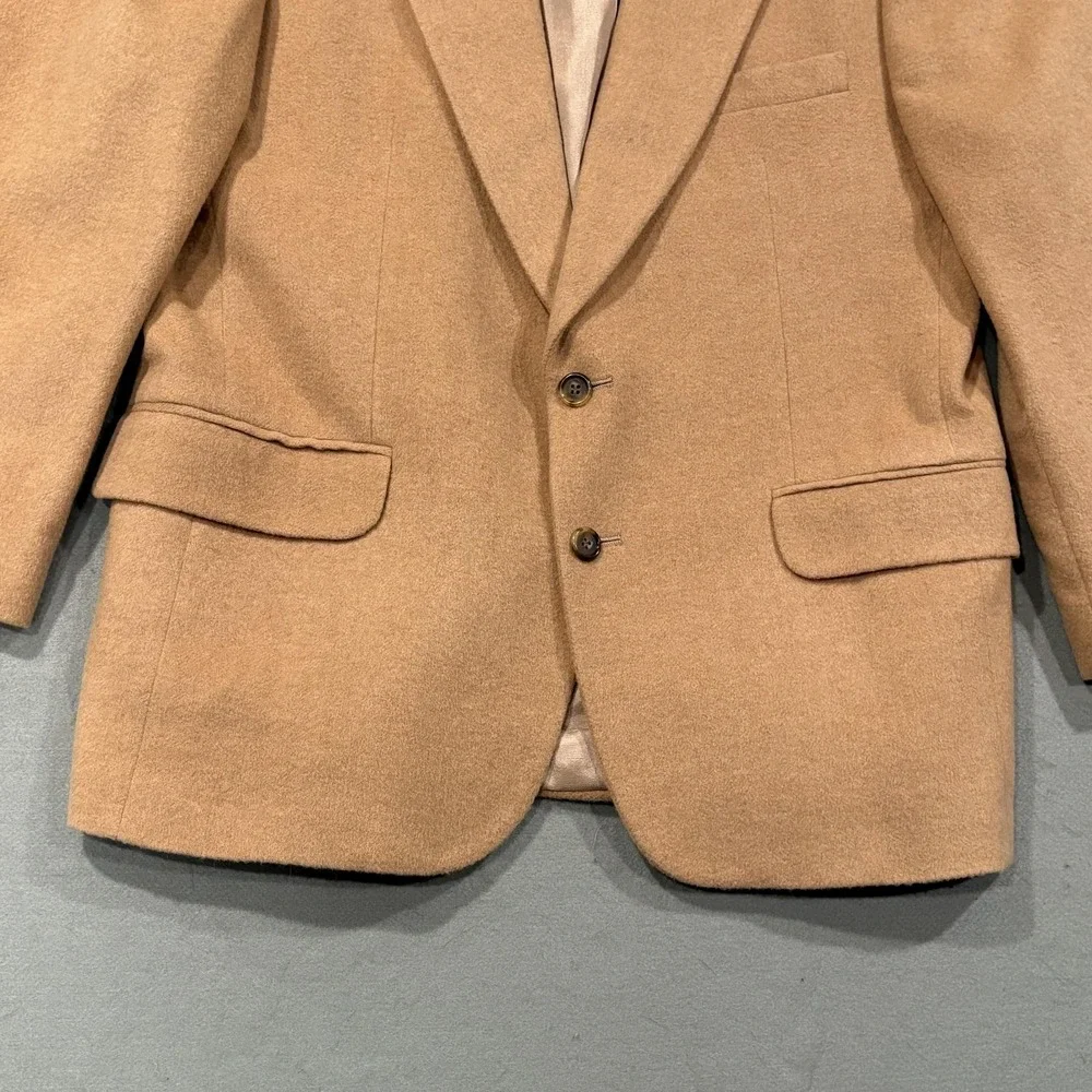 Vintage‎ Hunt Valley Blazer Mens 42 Beige Camel Hair Sport Coat Jacket